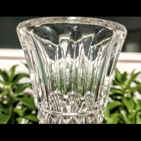 Vintage Crystal Flute Golden Crown - Picture 5 of 10